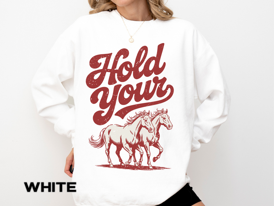 Golden Hour Horse Lover Comfort Colors Sweatshirt, Western Cowgirl Crewneck, Vintage Country Aesthetic Gift for Horse Girls