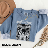 Protect Our National Parks Comfort Colors Sweatshirt, Gothic Nature Lover Crewneck, Cryptid Halloween Outdoor Adventure Gift