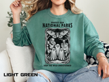 Protect Our National Parks Comfort Colors Sweatshirt, Gothic Nature Lover Crewneck, Cryptid Halloween Outdoor Adventure Gift