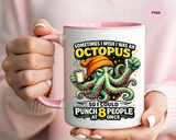 Funny Octopus Coffee Mug, Sometimes I Wish I Was an Octopus Mug, Sarcastic Office Humor Cup, Coworker Gift, Funny Boss Gift, Coffee Lover