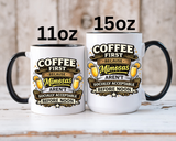 Coffee First Mimosa Later Mug, Funny Brunch Coffee Mug, Mimosa Lover Gift, Weekend Coffee Cup, Funny Drinking Humor Mug