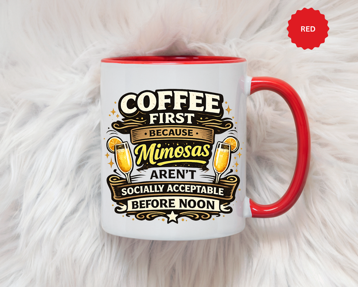 Coffee First Mimosa Later Mug, Funny Brunch Coffee Mug, Mimosa Lover Gift, Weekend Coffee Cup, Funny Drinking Humor Mug