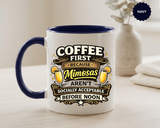 Coffee First Mimosa Later Mug, Funny Brunch Coffee Mug, Mimosa Lover Gift, Weekend Coffee Cup, Funny Drinking Humor Mug