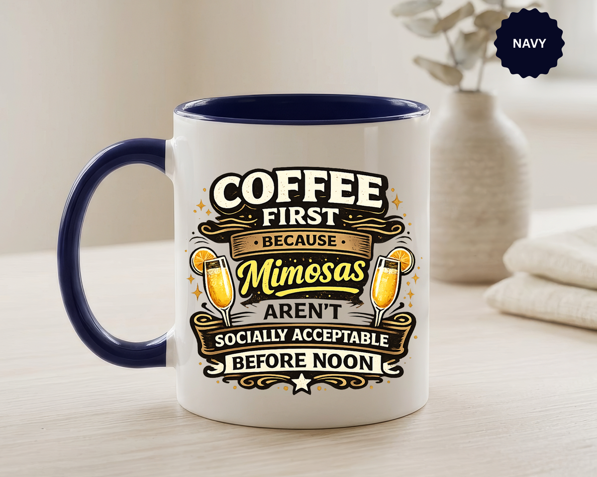 Coffee First Mimosa Later Mug, Funny Brunch Coffee Mug, Mimosa Lover Gift, Weekend Coffee Cup, Funny Drinking Humor Mug