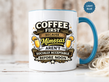 Coffee First Mimosa Later Mug, Funny Brunch Coffee Mug, Mimosa Lover Gift, Weekend Coffee Cup, Funny Drinking Humor Mug