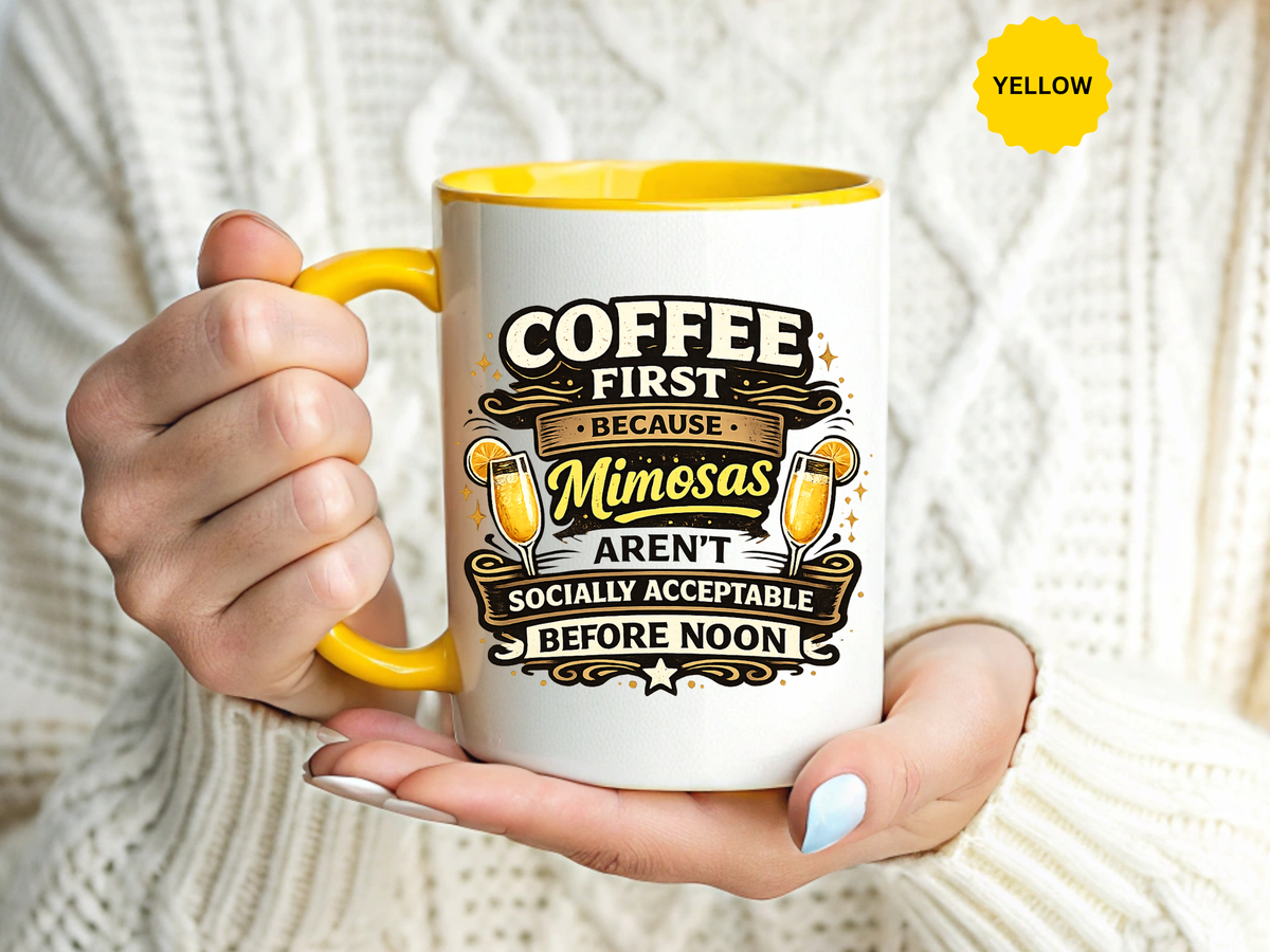 Coffee First Mimosa Later Mug, Funny Brunch Coffee Mug, Mimosa Lover Gift, Weekend Coffee Cup, Funny Drinking Humor Mug