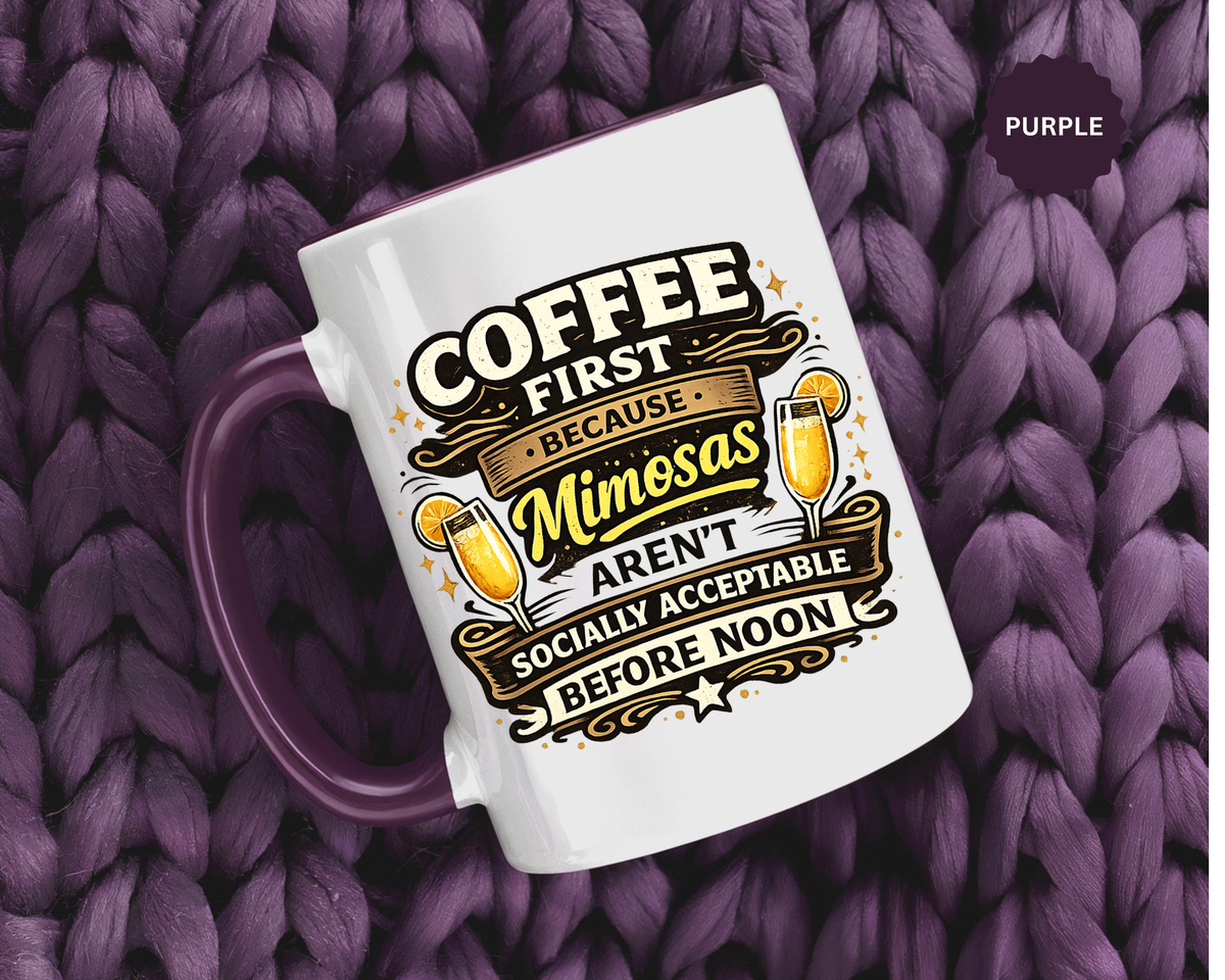 Coffee First Mimosa Later Mug, Funny Brunch Coffee Mug, Mimosa Lover Gift, Weekend Coffee Cup, Funny Drinking Humor Mug