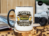 Coffee First Mimosa Later Mug, Funny Brunch Coffee Mug, Mimosa Lover Gift, Weekend Coffee Cup, Funny Drinking Humor Mug