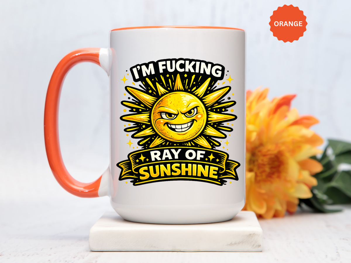 Funny Ray of Sunshine Mug, Sarcastic Sunshine Coffee Cup, Grumpy Personality Gift, Funny Coworker Mug, Humor Coffee Lover Gift