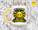 Funny Ray of Sunshine Mug, Sarcastic Sunshine Coffee Cup, Grumpy Personality Gift, Funny Coworker Mug, Humor Coffee Lover Gift