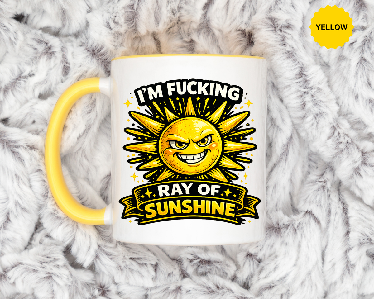 Funny Ray of Sunshine Mug, Sarcastic Sunshine Coffee Cup, Grumpy Personality Gift, Funny Coworker Mug, Humor Coffee Lover Gift