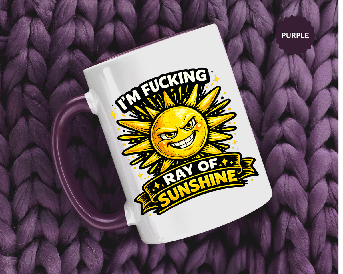 Funny Ray of Sunshine Mug, Sarcastic Sunshine Coffee Cup, Grumpy Personality Gift, Funny Coworker Mug, Humor Coffee Lover Gift