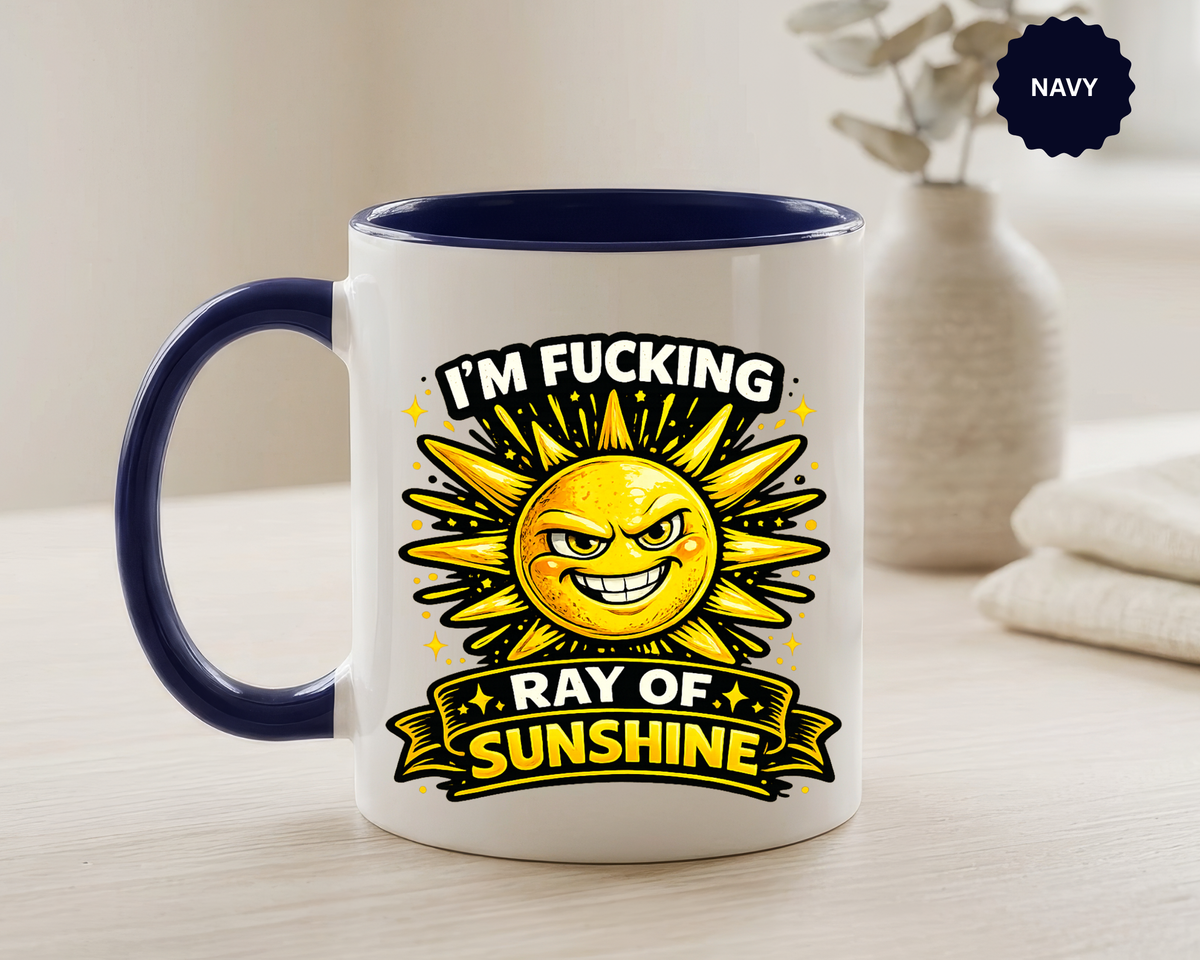 Funny Ray of Sunshine Mug, Sarcastic Sunshine Coffee Cup, Grumpy Personality Gift, Funny Coworker Mug, Humor Coffee Lover Gift