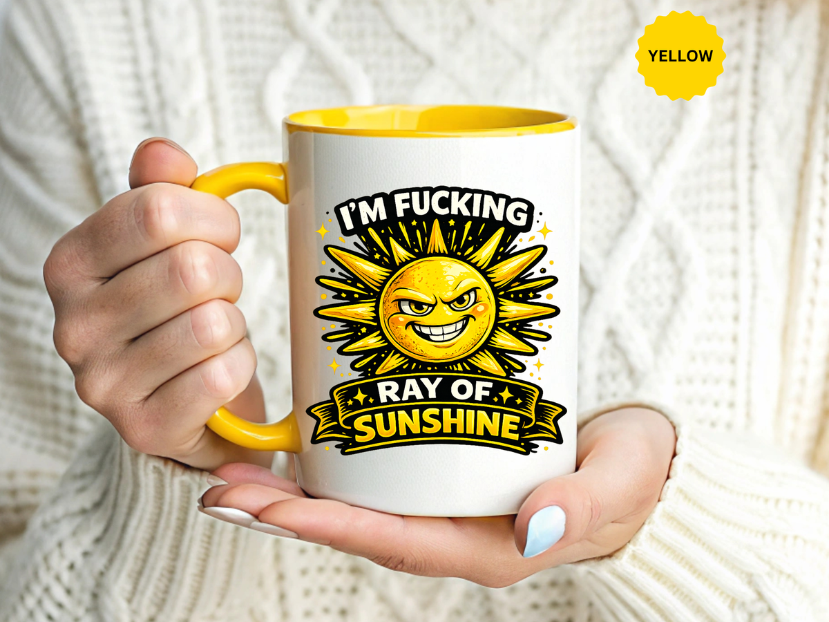 Funny Ray of Sunshine Mug, Sarcastic Sunshine Coffee Cup, Grumpy Personality Gift, Funny Coworker Mug, Humor Coffee Lover Gift