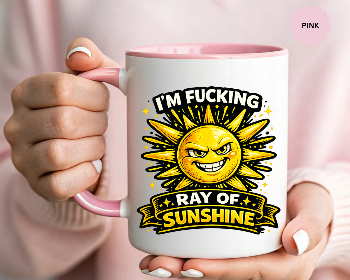 Funny Ray of Sunshine Mug, Sarcastic Sunshine Coffee Cup, Grumpy Personality Gift, Funny Coworker Mug, Humor Coffee Lover Gift