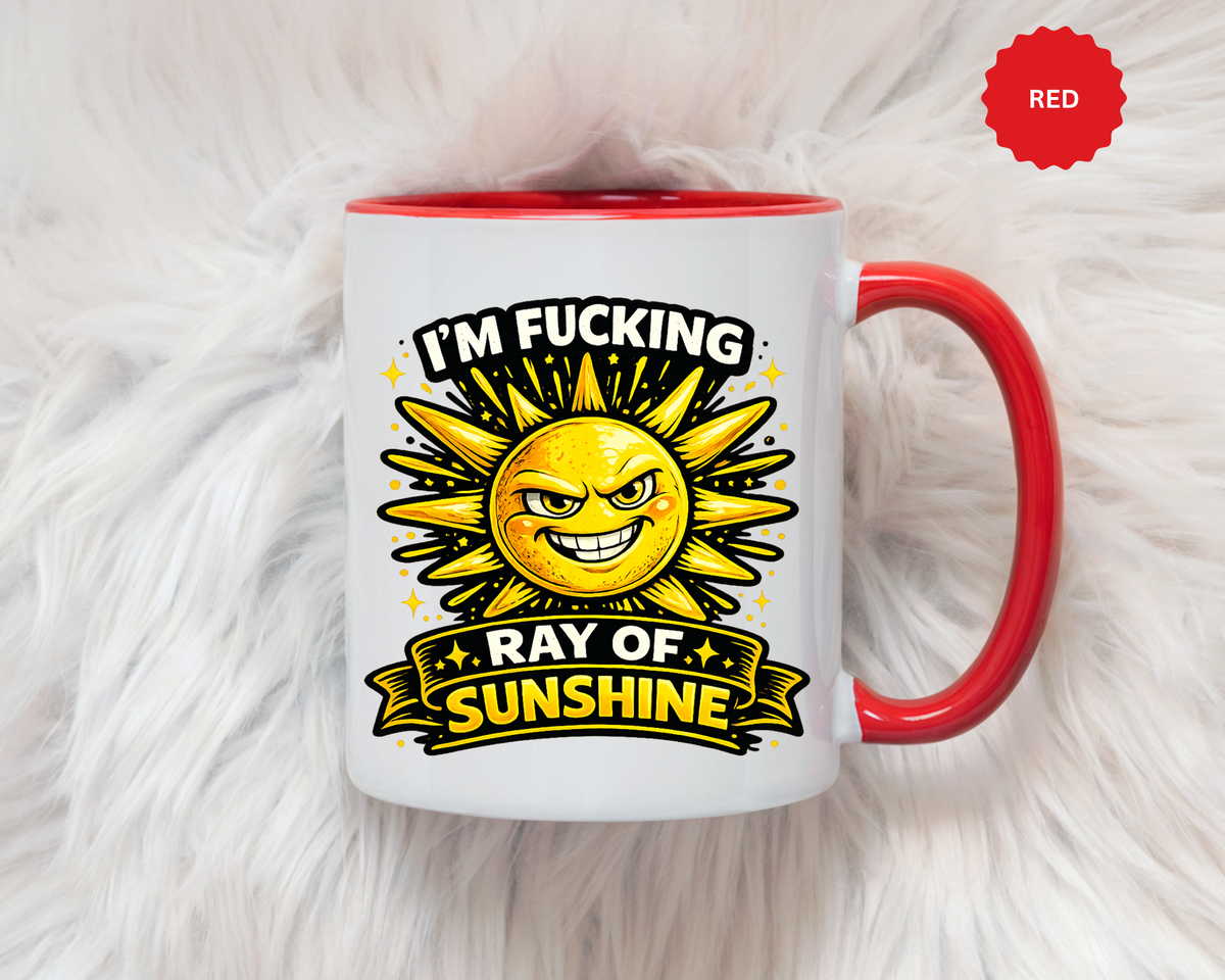 Funny Ray of Sunshine Mug, Sarcastic Sunshine Coffee Cup, Grumpy Personality Gift, Funny Coworker Mug, Humor Coffee Lover Gift