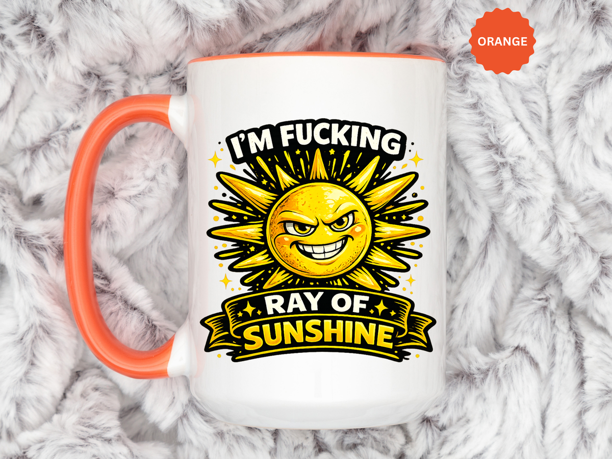 Funny Ray of Sunshine Mug, Sarcastic Sunshine Coffee Cup, Grumpy Personality Gift, Funny Coworker Mug, Humor Coffee Lover Gift