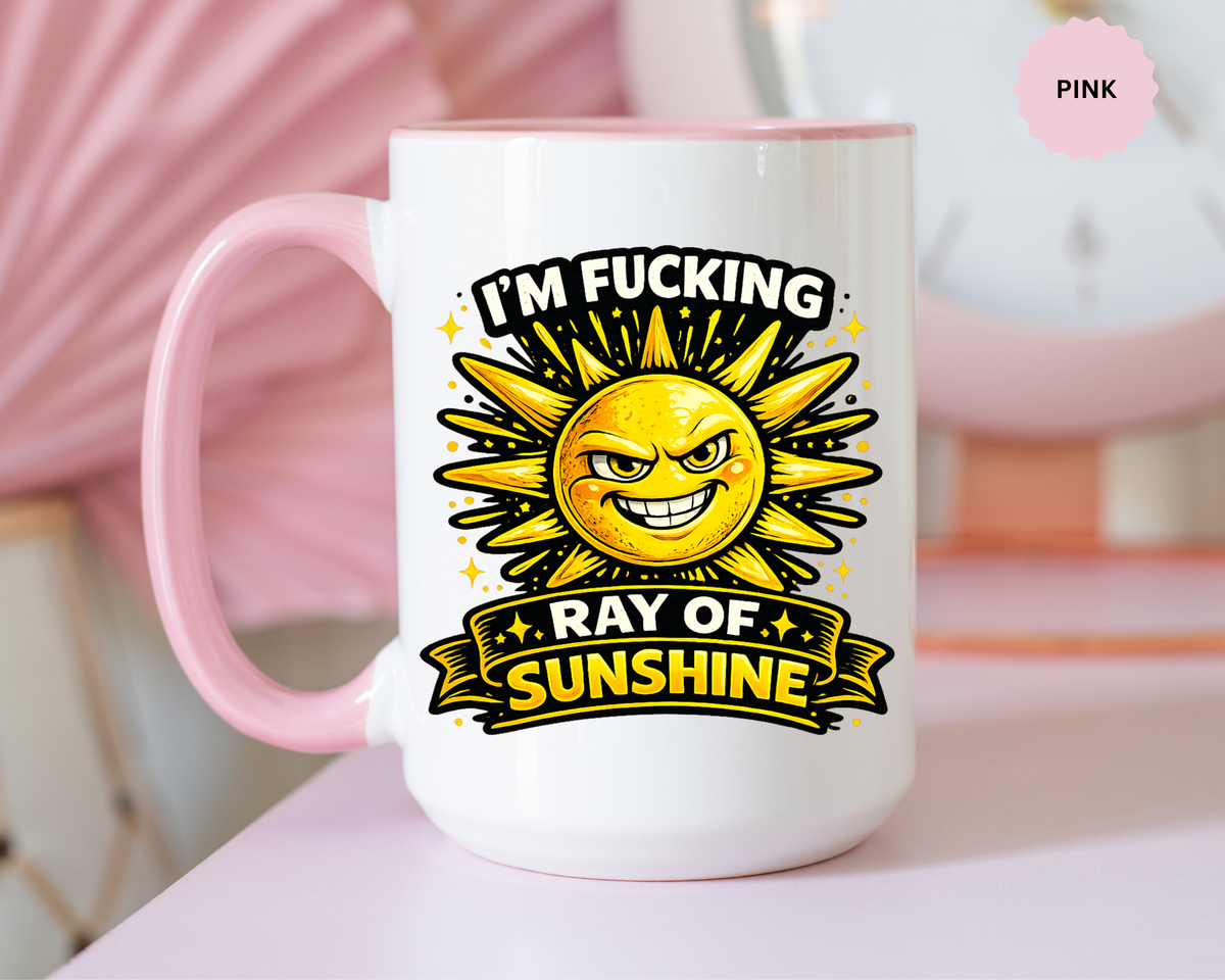 Funny Ray of Sunshine Mug, Sarcastic Sunshine Coffee Cup, Grumpy Personality Gift, Funny Coworker Mug, Humor Coffee Lover Gift
