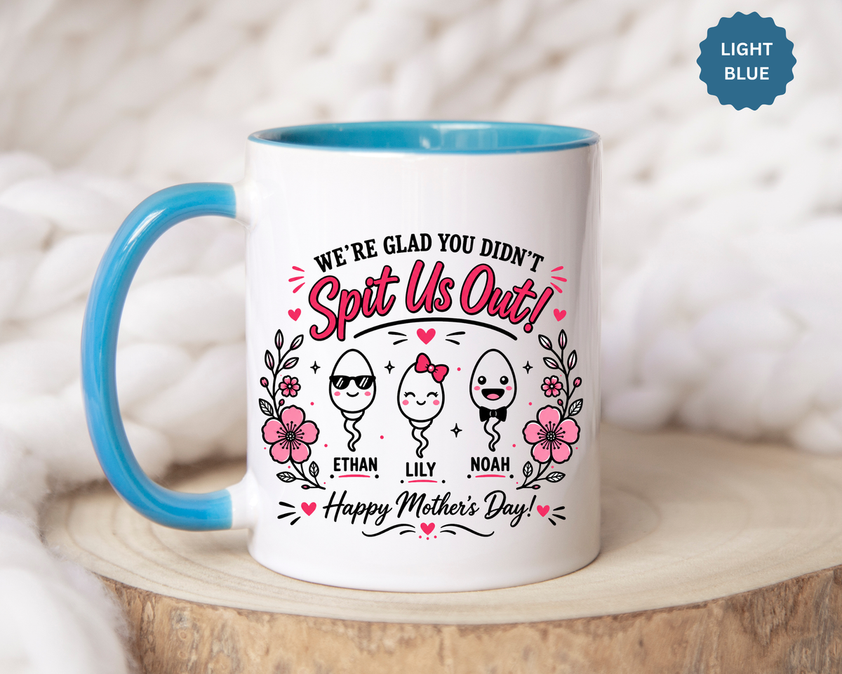 Personalized Mother's Day Mug, Custom Kids Names Coffee Mug, Gift From Children to Mom, Cute Mother's Day Cup, Mom Gift