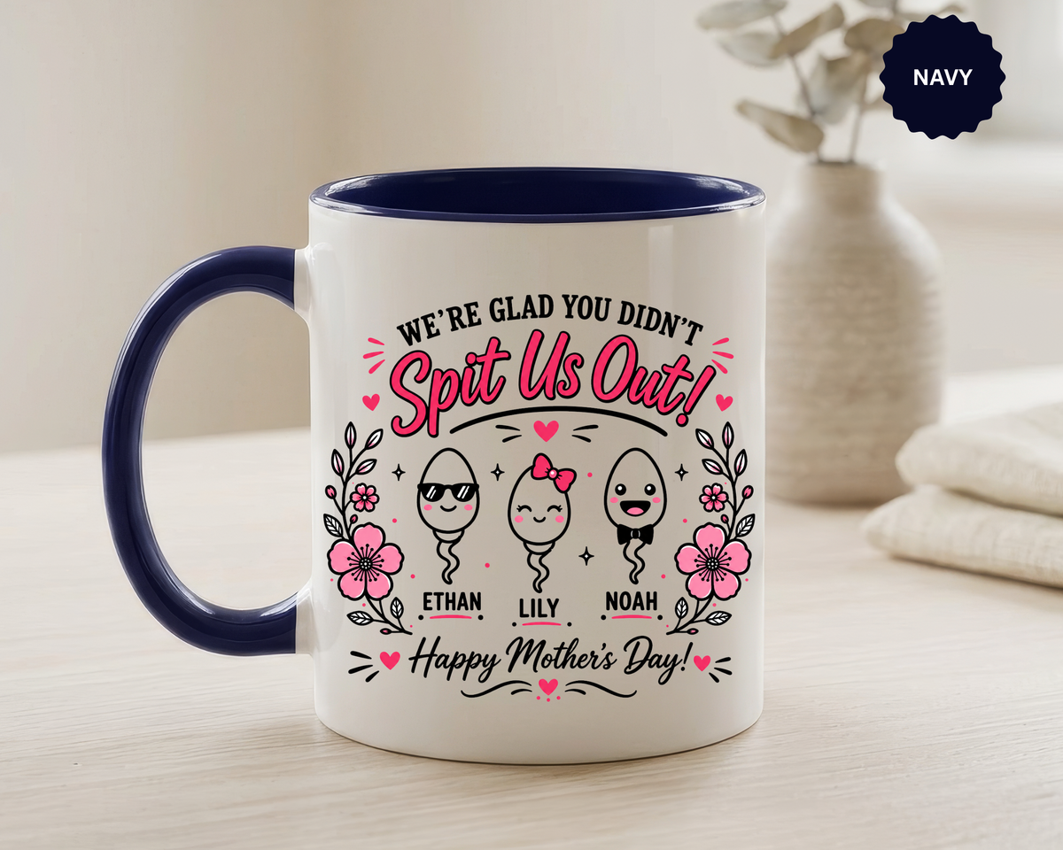 Personalized Mother's Day Mug, Custom Kids Names Coffee Mug, Gift From Children to Mom, Cute Mother's Day Cup, Mom Gift