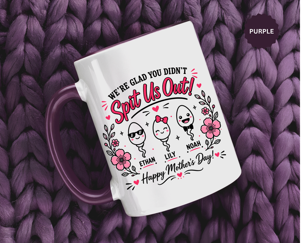 Personalized Mother's Day Mug, Custom Kids Names Coffee Mug, Gift From Children to Mom, Cute Mother's Day Cup, Mom Gift