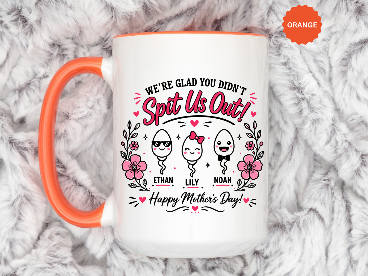 Personalized Mother's Day Mug, Custom Kids Names Coffee Mug, Gift From Children to Mom, Cute Mother's Day Cup, Mom Gift