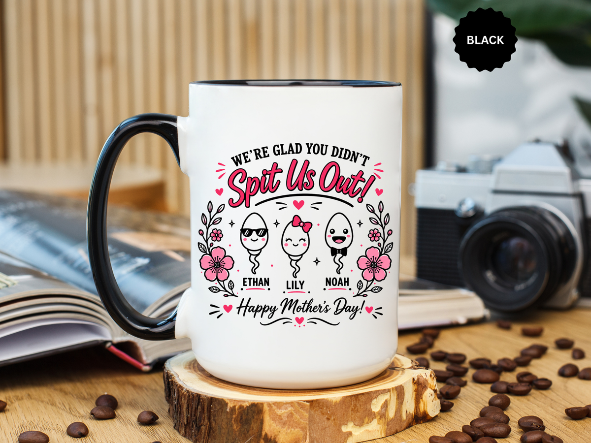 Personalized Mother's Day Mug, Custom Kids Names Coffee Mug, Gift From Children to Mom, Cute Mother's Day Cup, Mom Gift
