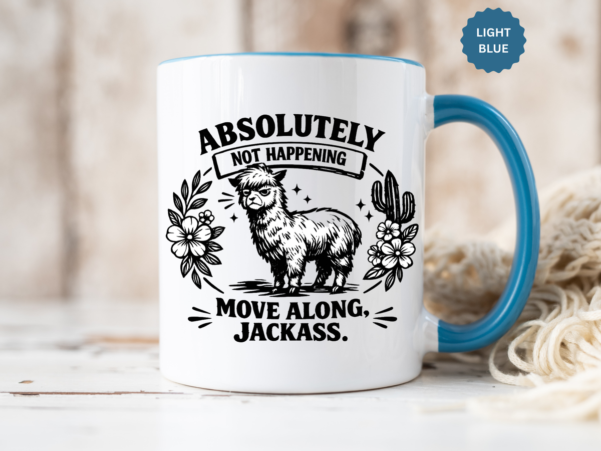 Funny Alpaca Coffee Mug, No Drama Llama Mug, Alpaca Lover Gift, Cute Sarcastic Animal Mug, Funny Coworker Coffee Cup