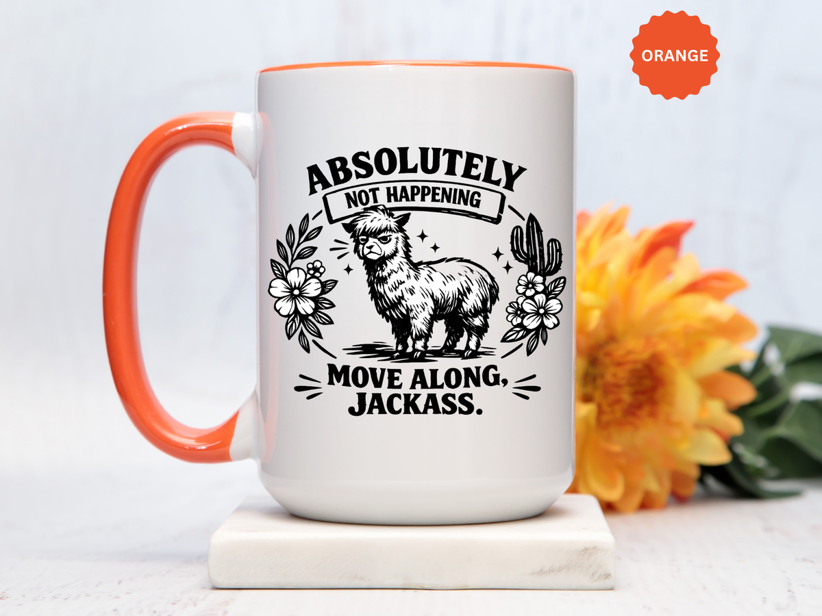 Funny Alpaca Coffee Mug, No Drama Llama Mug, Alpaca Lover Gift, Cute Sarcastic Animal Mug, Funny Coworker Coffee Cup