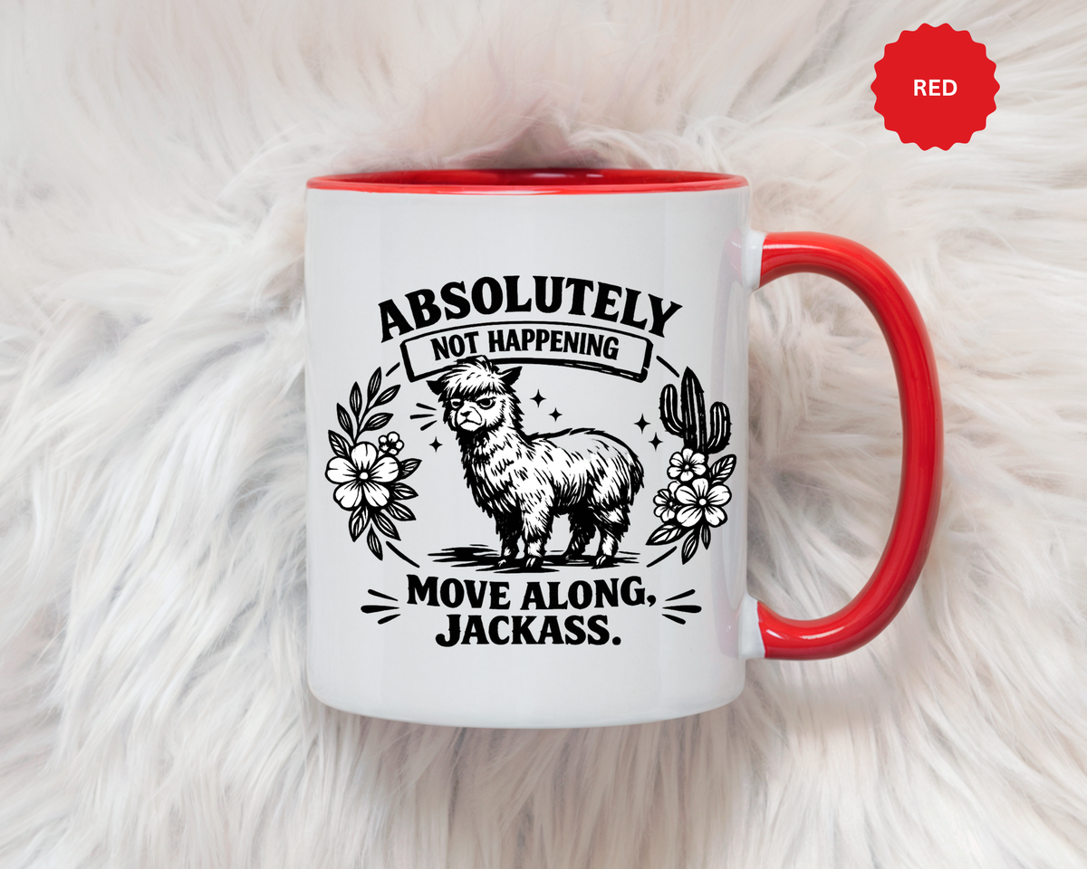 Funny Alpaca Coffee Mug, No Drama Llama Mug, Alpaca Lover Gift, Cute Sarcastic Animal Mug, Funny Coworker Coffee Cup