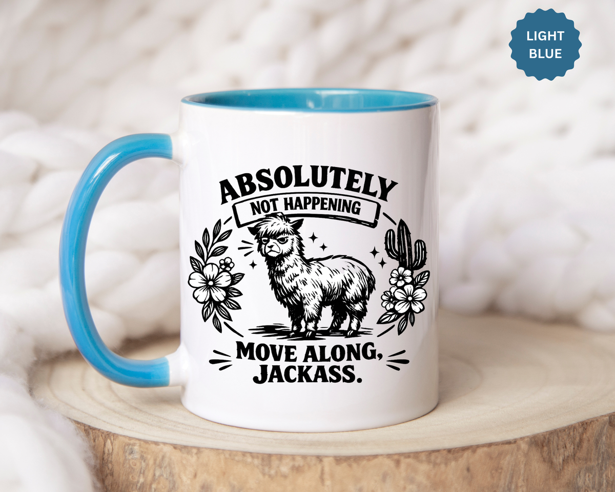 Funny Alpaca Coffee Mug, No Drama Llama Mug, Alpaca Lover Gift, Cute Sarcastic Animal Mug, Funny Coworker Coffee Cup