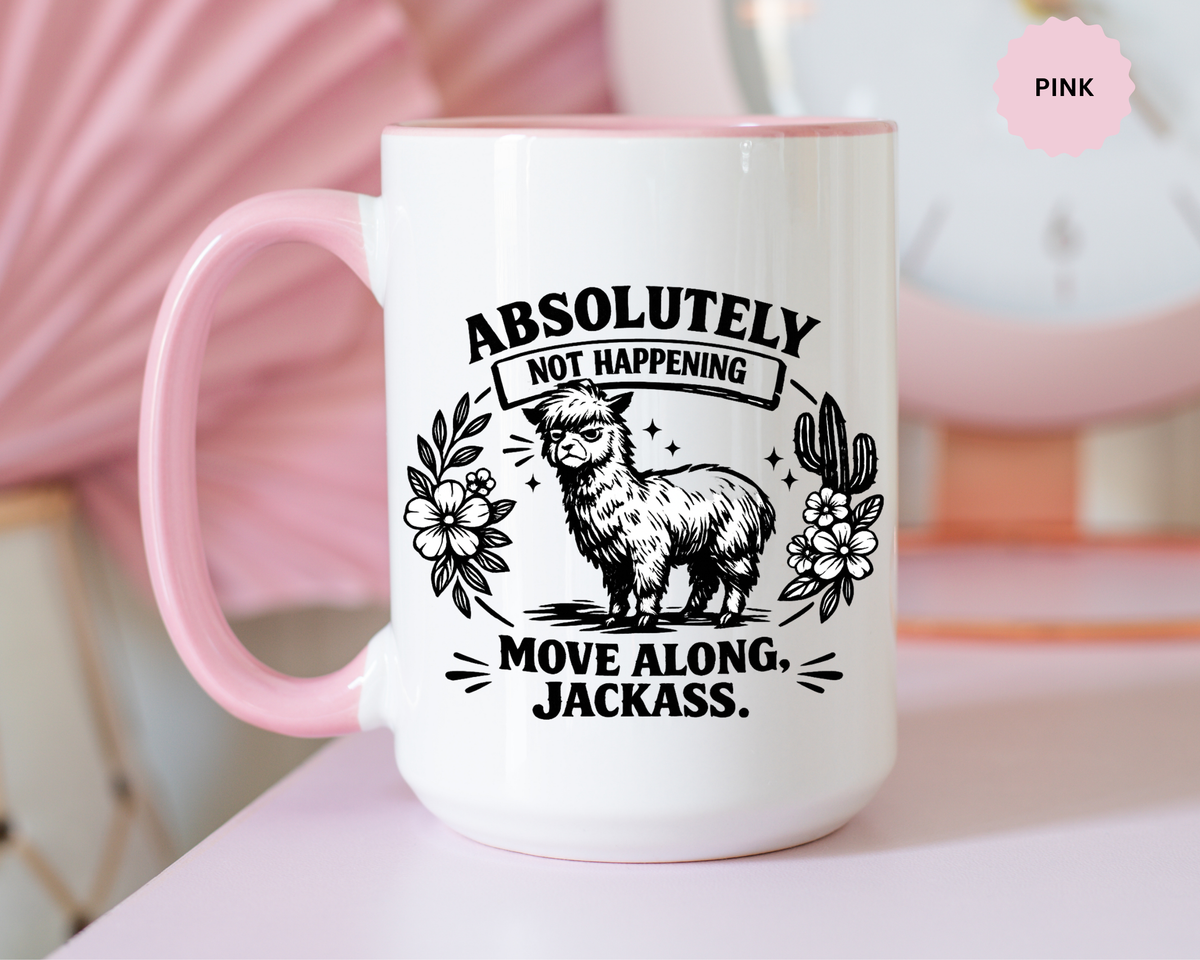 Funny Alpaca Coffee Mug, No Drama Llama Mug, Alpaca Lover Gift, Cute Sarcastic Animal Mug, Funny Coworker Coffee Cup