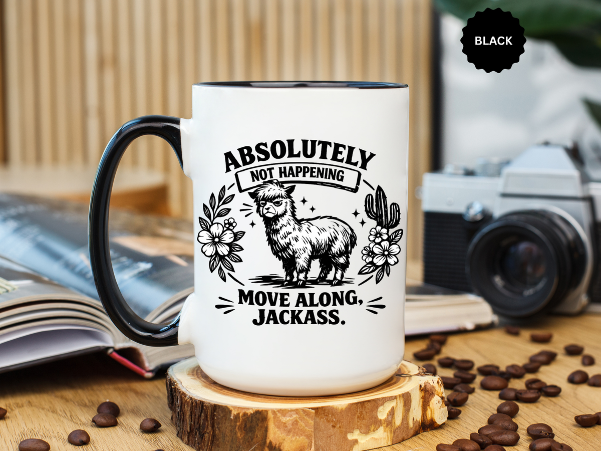 Funny Alpaca Coffee Mug, No Drama Llama Mug, Alpaca Lover Gift, Cute Sarcastic Animal Mug, Funny Coworker Coffee Cup