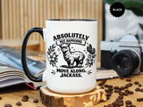Funny Alpaca Coffee Mug, No Drama Llama Mug, Alpaca Lover Gift, Cute Sarcastic Animal Mug, Funny Coworker Coffee Cup