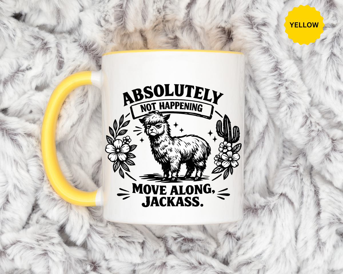 Funny Alpaca Coffee Mug, No Drama Llama Mug, Alpaca Lover Gift, Cute Sarcastic Animal Mug, Funny Coworker Coffee Cup