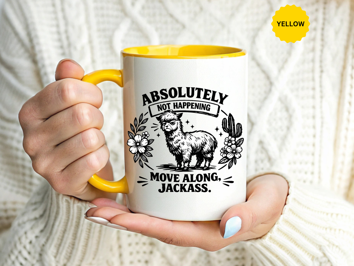 Funny Alpaca Coffee Mug, No Drama Llama Mug, Alpaca Lover Gift, Cute Sarcastic Animal Mug, Funny Coworker Coffee Cup