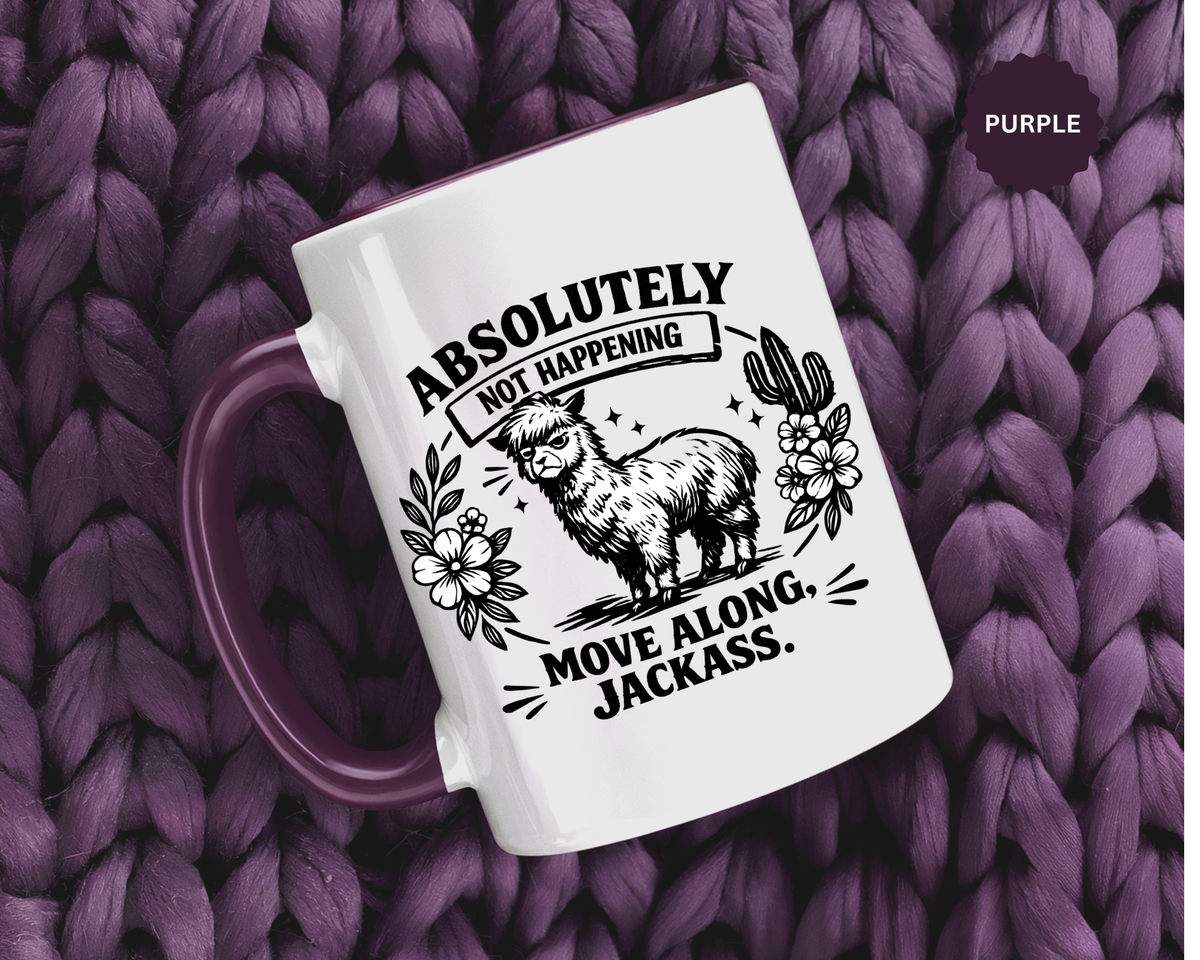 Funny Alpaca Coffee Mug, No Drama Llama Mug, Alpaca Lover Gift, Cute Sarcastic Animal Mug, Funny Coworker Coffee Cup