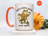 School Counselor Coffee Mug, Frog Counselor Gift, Mental Health Professional Mug, Therapist Gift, Counselor Appreciation Cup