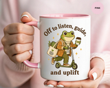 School Counselor Coffee Mug, Frog Counselor Gift, Mental Health Professional Mug, Therapist Gift, Counselor Appreciation Cup