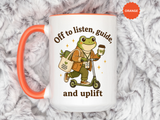 School Counselor Coffee Mug, Frog Counselor Gift, Mental Health Professional Mug, Therapist Gift, Counselor Appreciation Cup