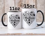 Personalized Nurse Coffee Mug, Custom Nurse Name Gift, RN Appreciation Mug, Nursing Graduation Gift, Healthcare Worker Coffee Cup