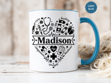 Personalized Nurse Coffee Mug, Custom Nurse Name Gift, RN Appreciation Mug, Nursing Graduation Gift, Healthcare Worker Coffee Cup