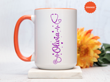 Custom Nurse Name Mug, Personalized Nurse Coffee Cup, Registered Nurse Gift, Nursing Student Gift, Healthcare Appreciation Mug