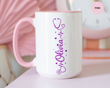 Custom Nurse Name Mug, Personalized Nurse Coffee Cup, Registered Nurse Gift, Nursing Student Gift, Healthcare Appreciation Mug