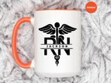 Personalized RN Mug, Custom Registered Nurse Coffee Mug, RN Name Gift, Nursing Graduation Gift, Nurse Appreciation Cup