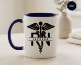 Personalized RN Mug, Custom Registered Nurse Coffee Mug, RN Name Gift, Nursing Graduation Gift, Nurse Appreciation Cup