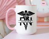 Personalized RN Mug, Custom Registered Nurse Coffee Mug, RN Name Gift, Nursing Graduation Gift, Nurse Appreciation Cup
