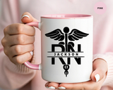 Personalized RN Mug, Custom Registered Nurse Coffee Mug, RN Name Gift, Nursing Graduation Gift, Nurse Appreciation Cup