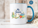 Personalized Teacher Mug, Custom Teacher Name Coffee Mug, Teacher Appreciation Gift, Classroom Teacher Gift, End of Year Present