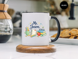 Personalized Teacher Mug, Custom Teacher Name Coffee Mug, Teacher Appreciation Gift, Classroom Teacher Gift, End of Year Present